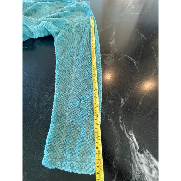 Magellan Outdoors teal classic fit 1/4 zip Textured Fleece pullover Large - Picture 7 of 11